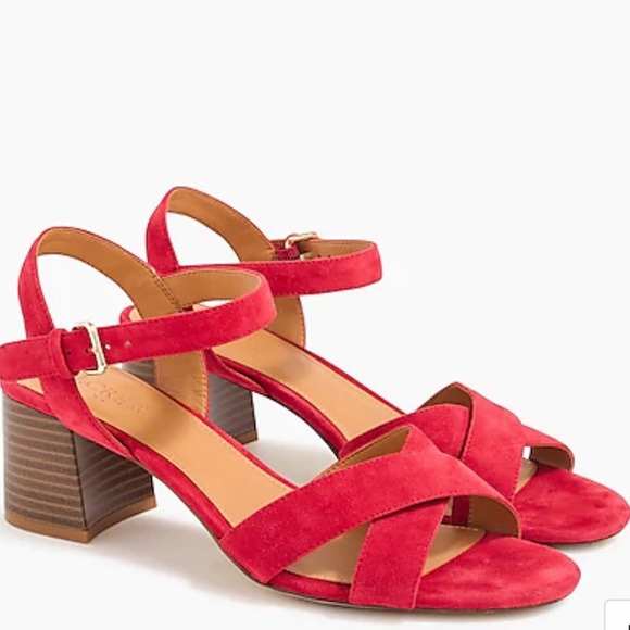 J. Crew Suede Lowblock Heels - Picture 5 of 8